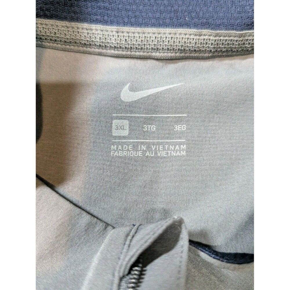 Nike Tacoma Rainiers Baseball Windbreaker Mens 3XL Blue Navy 1/4 Zip Pullover - Picture 8 of 9